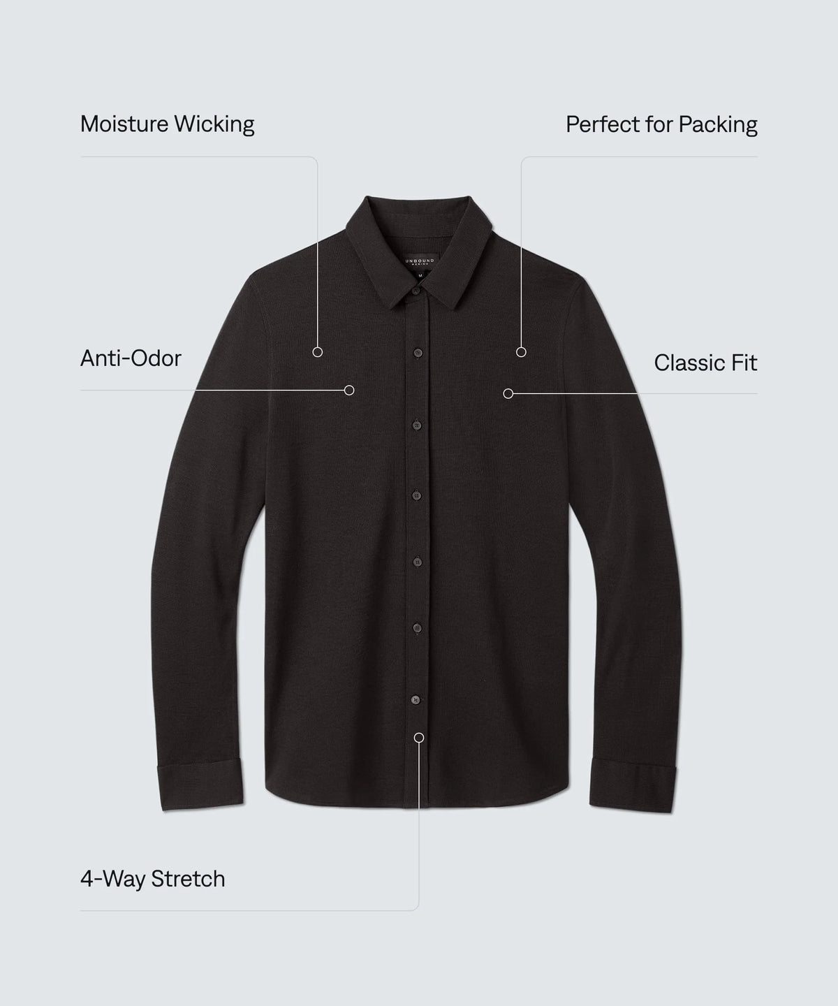Men's Merino Button-Up