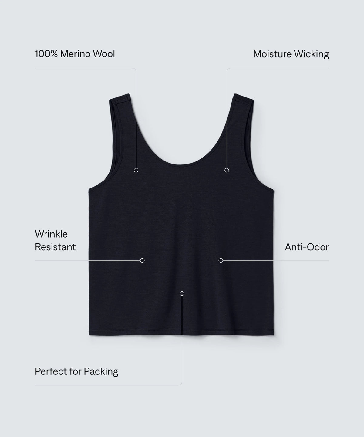 Women's Relaxed Merino Scoop Neck Tank
