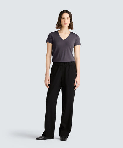 Women's Petite Merino V-Neck T-Shirt