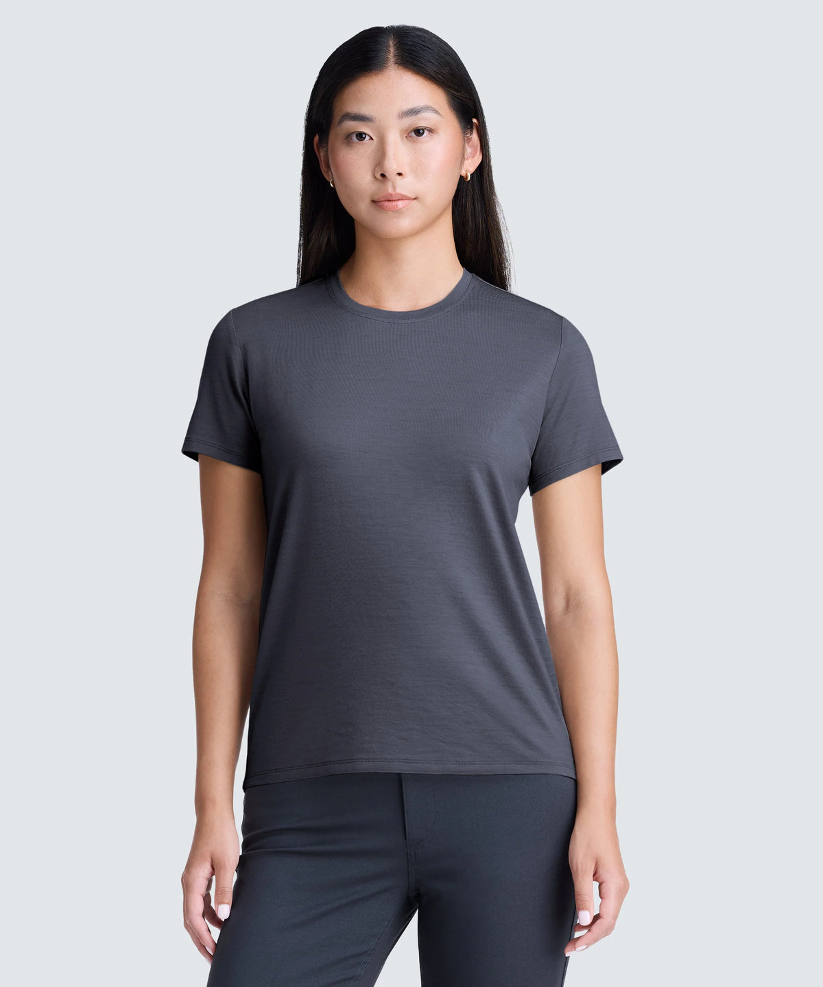 Women's Petite Merino Crew Neck T-Shirt