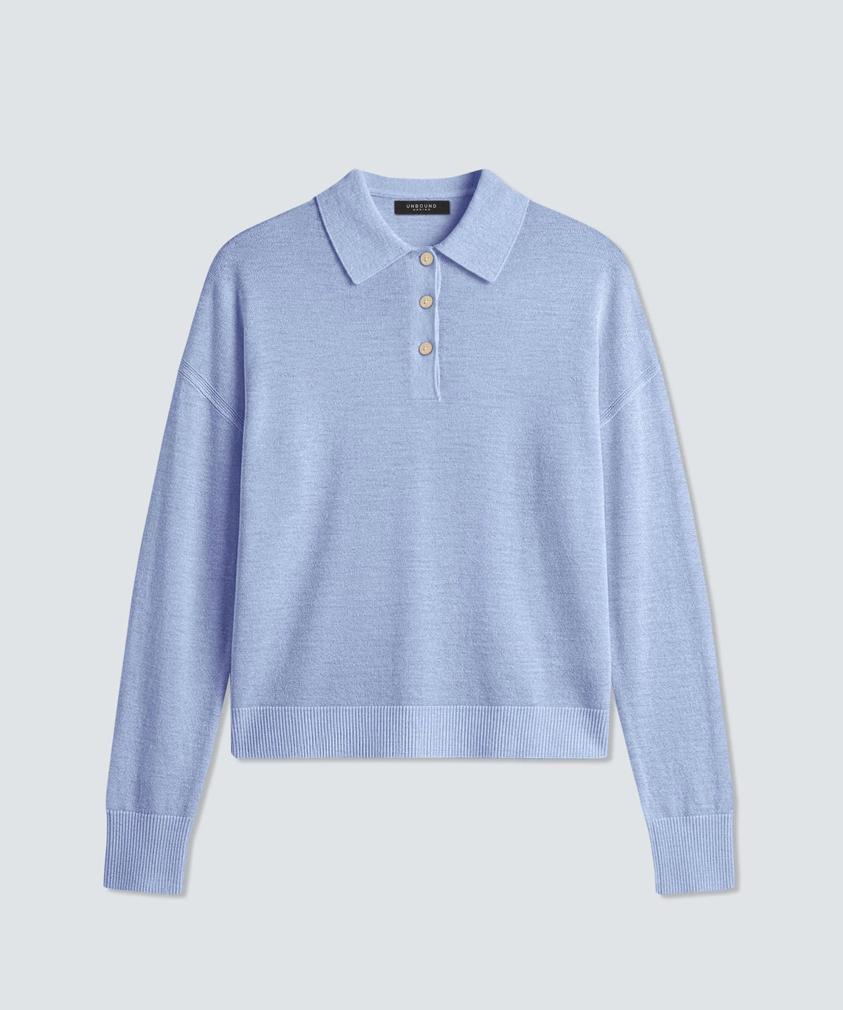 Women’s Long Sleeve Fine Knit Polo