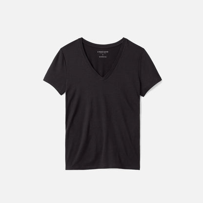 Women's Petite Merino V-Neck T-Shirt