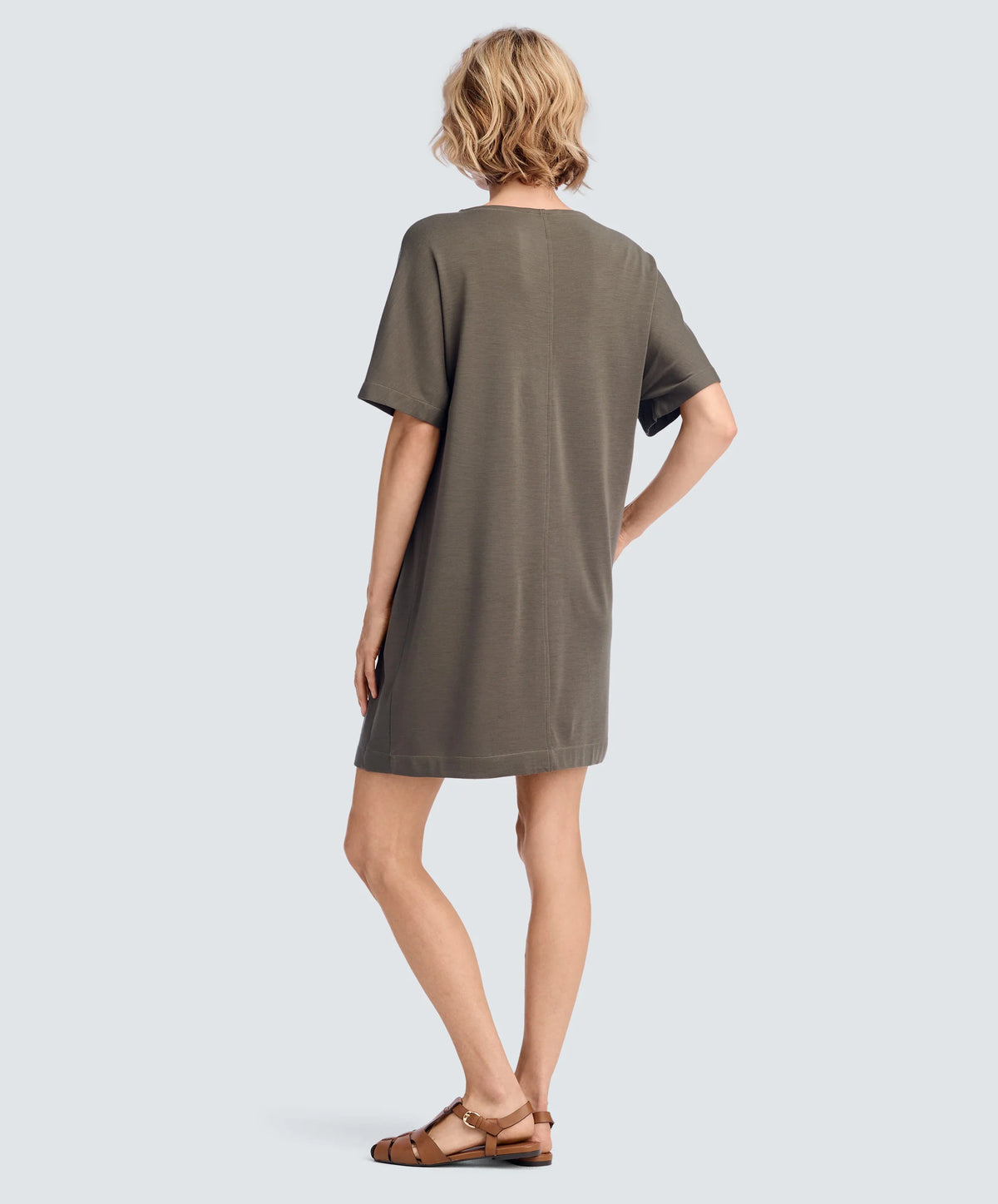 Women's Merino Boatneck T-Shirt Dress