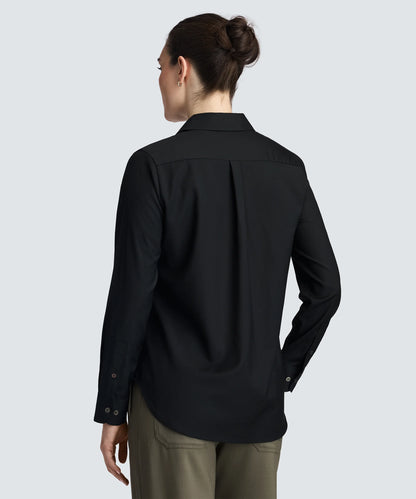 Women's Merino Poplin Button-Up