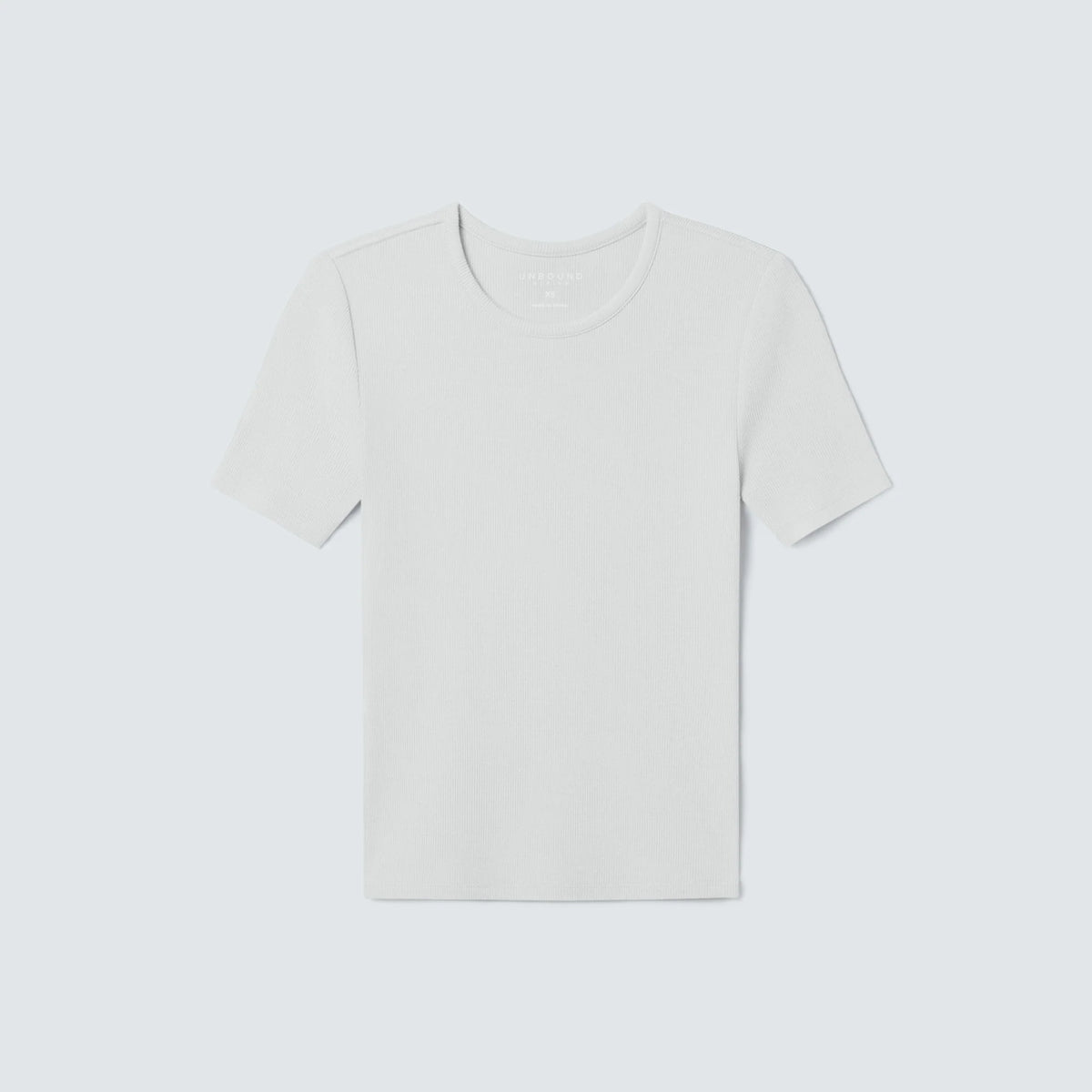Women's Rib Fitted Crew Neck T-Shirt