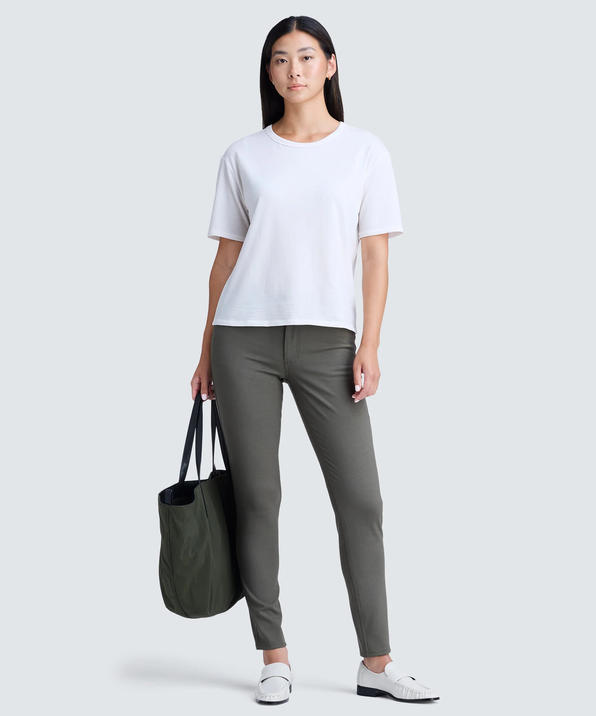 Women's Relaxed Merino Crew Neck T-Shirt