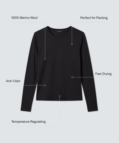Women's Ultrafine Merino Sleep Longsleeve