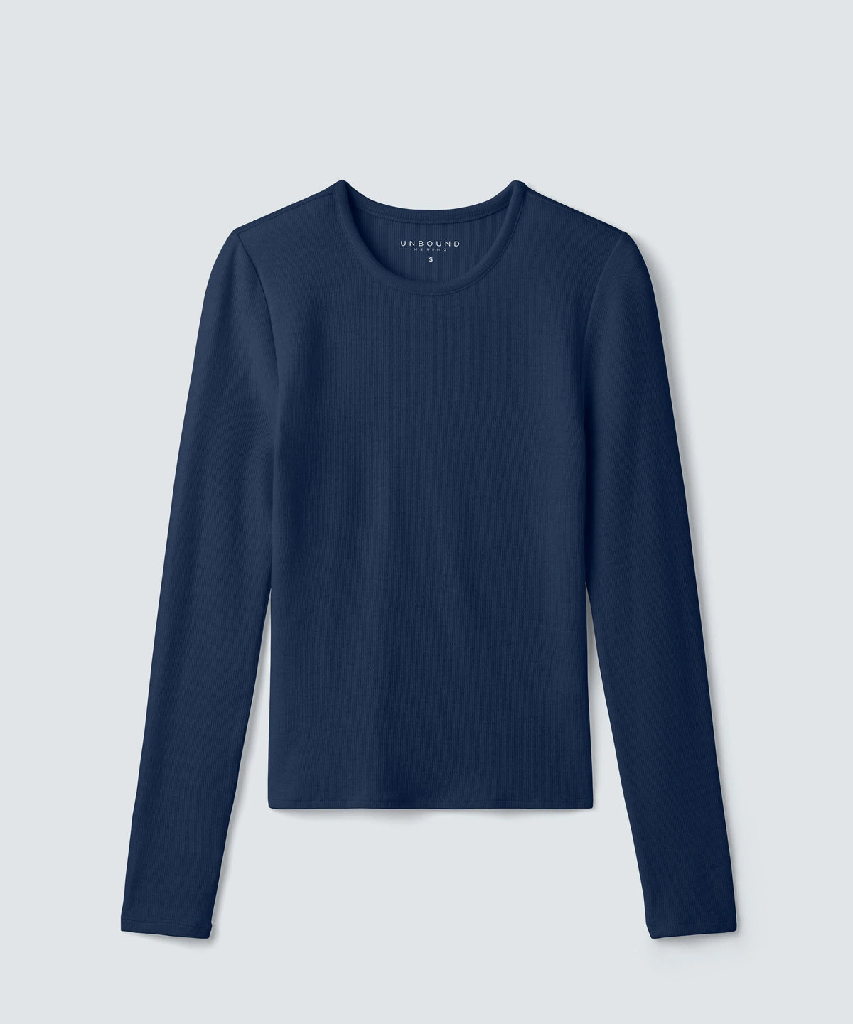 Women's Rib Fitted Long Sleeve Crew