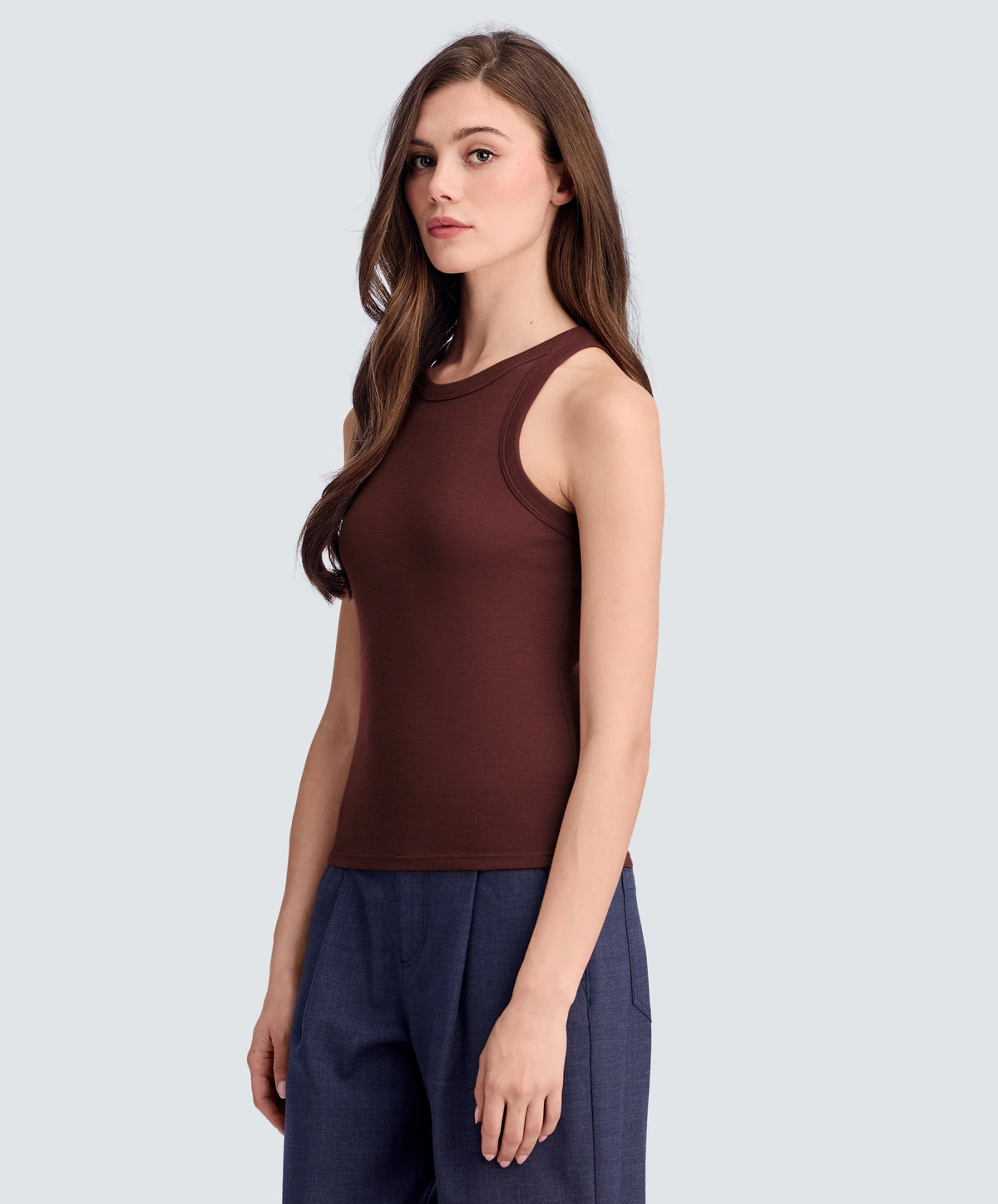 Women's Merino Rib Racer Tank