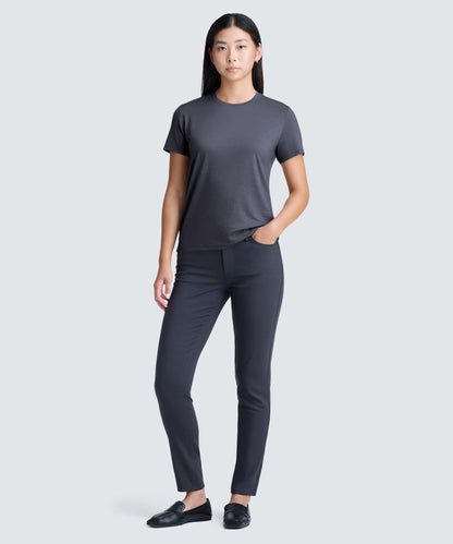 Women's Petite Merino Crew Neck T-Shirt