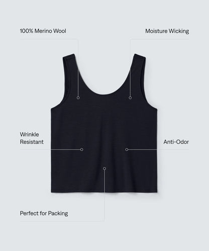 Women's Relaxed Merino Scoop Neck Tank