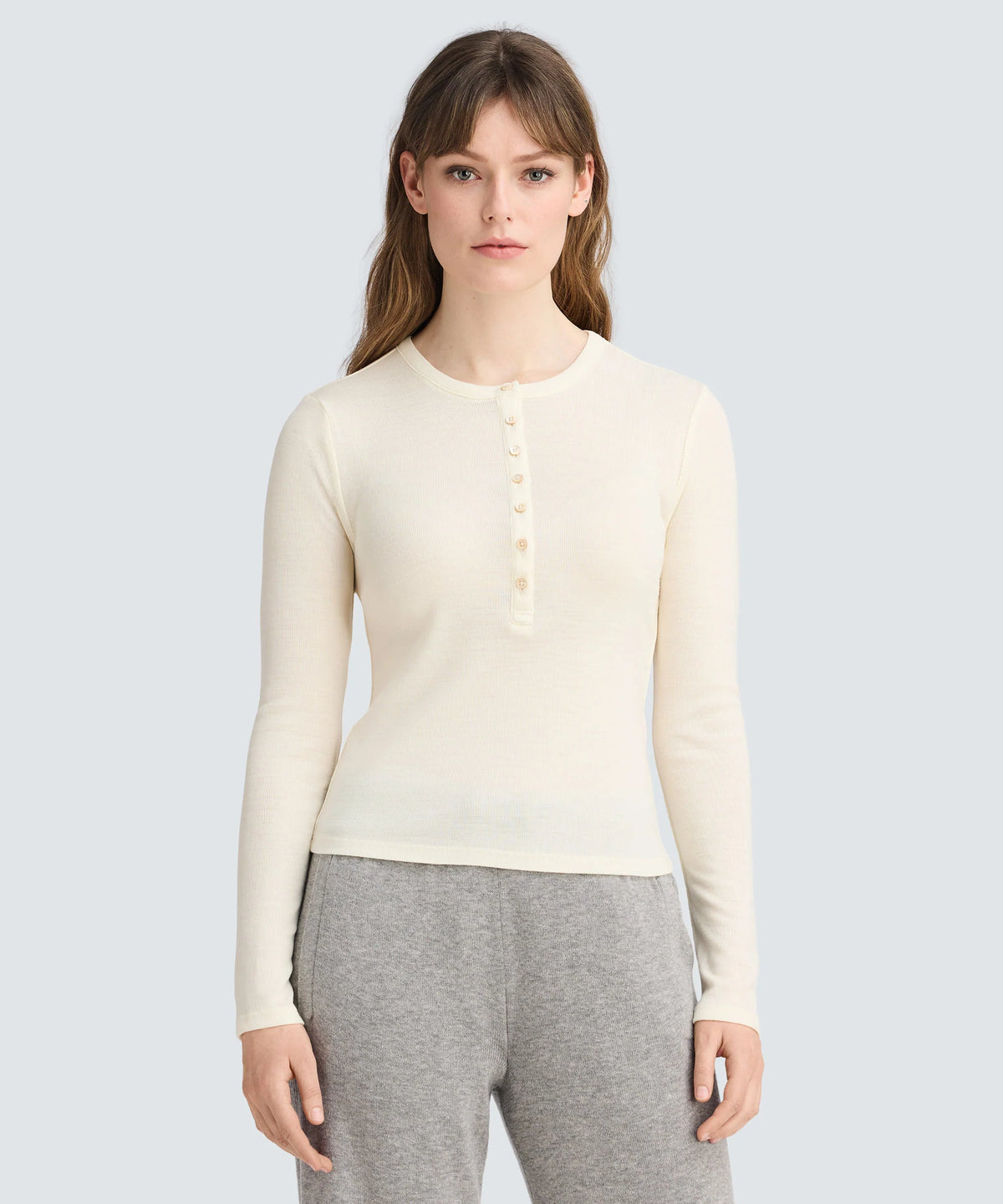 Women's Merino Rib Henley