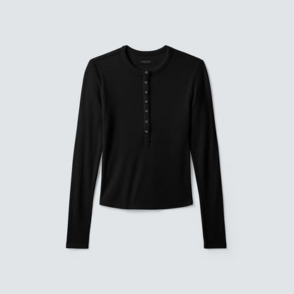 Women's Merino Rib Henley