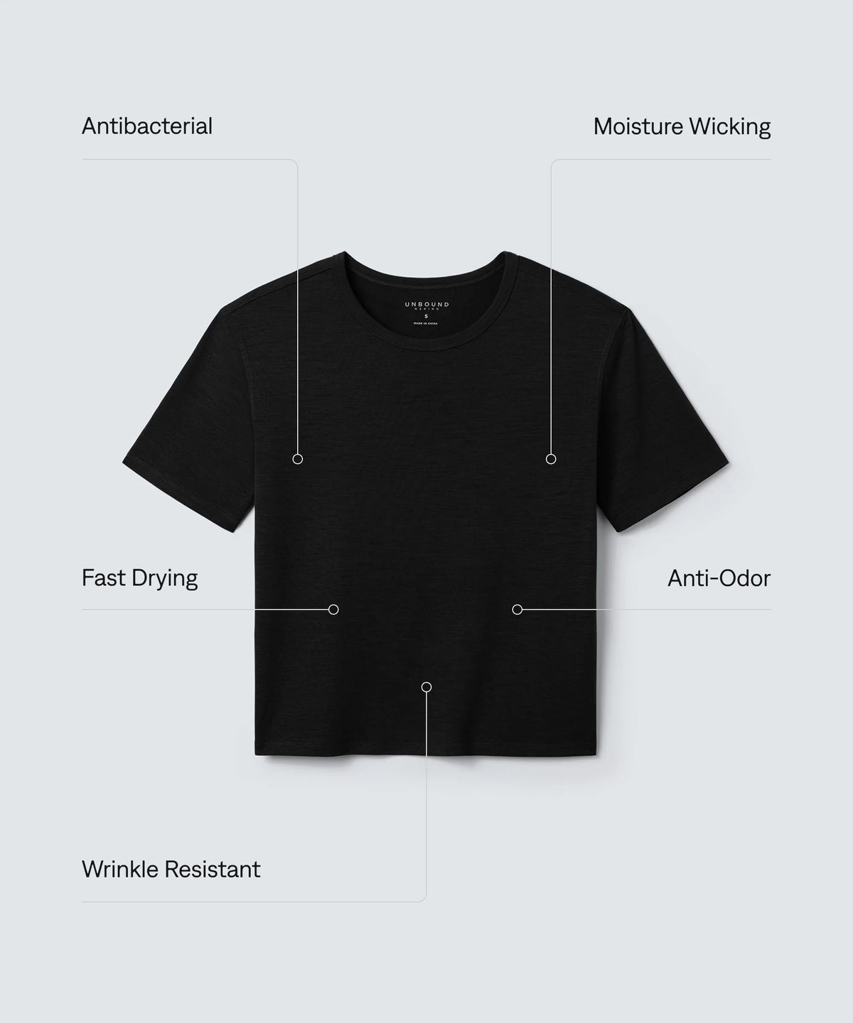 Women's Relaxed Merino Crew Neck T-Shirt