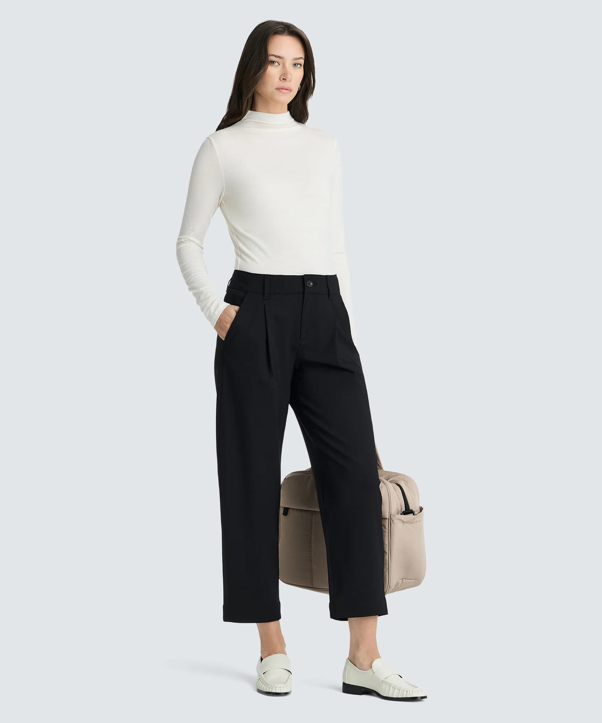 Women's Merino Mock Neck Top