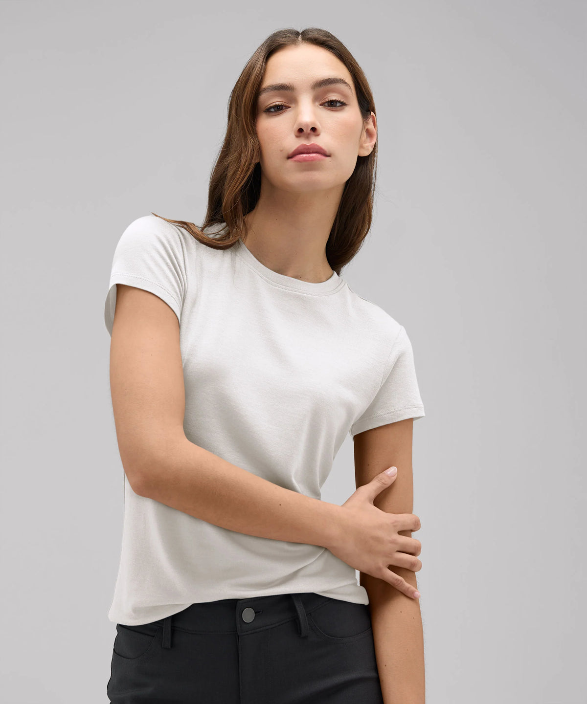 Women's Slim Merino Crew Neck T-Shirt