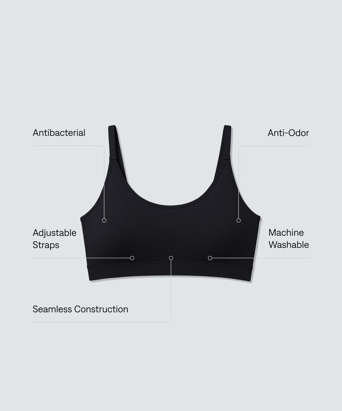 Women’s Merino Scoop Bralette