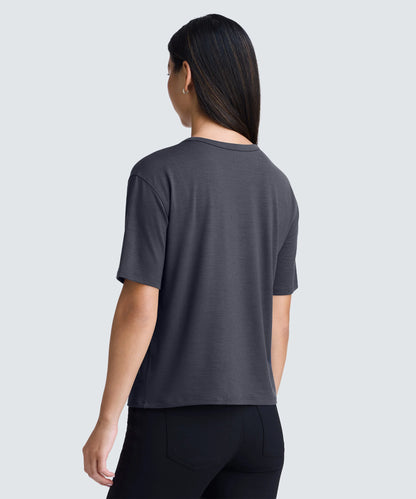 Women's Relaxed Merino Crew Neck T-Shirt