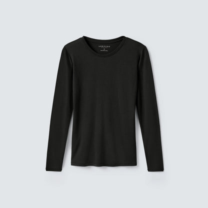 Women's Petite Long Sleeve Merino Crew