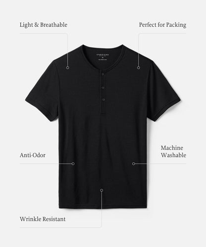 Men's Merino Short Sleeve Henley