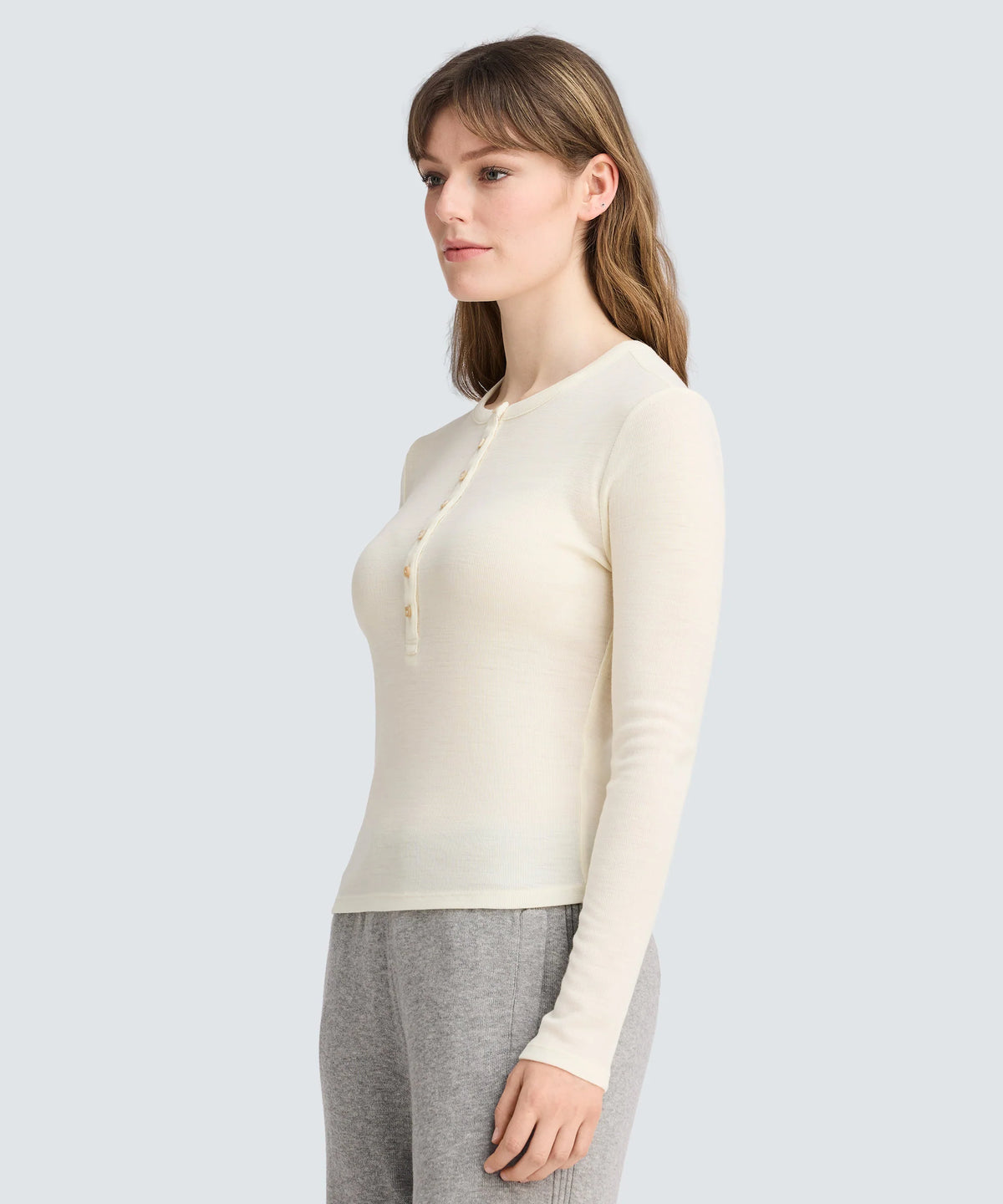 Women's Merino Rib Henley