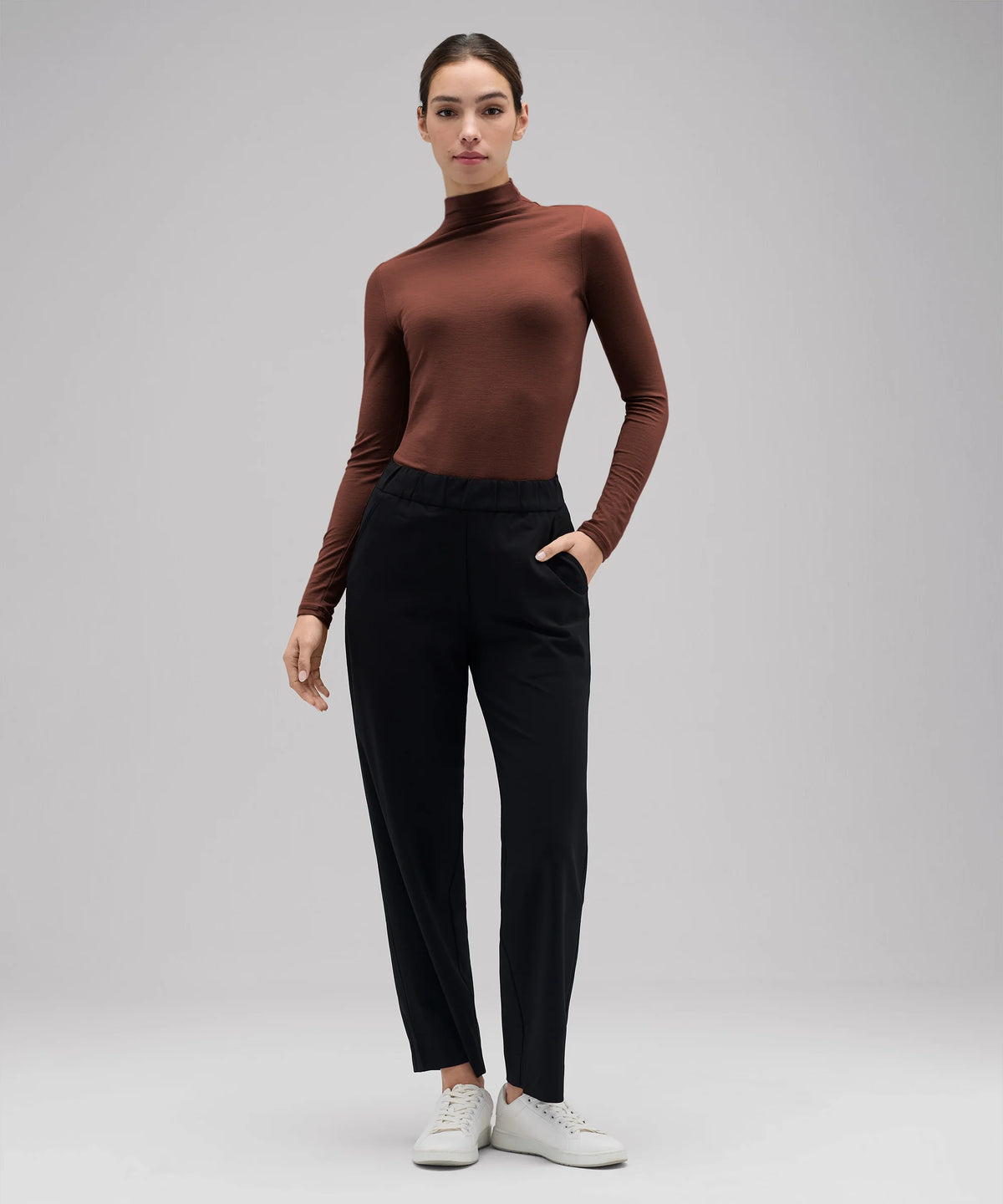Women's Merino Mock Neck Top