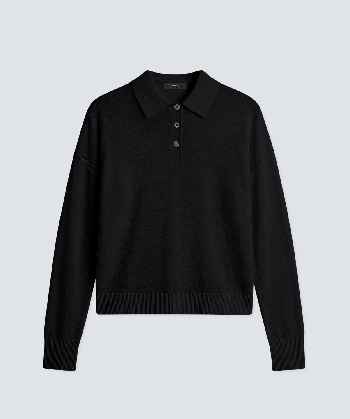 Women’s Long Sleeve Fine Knit Polo