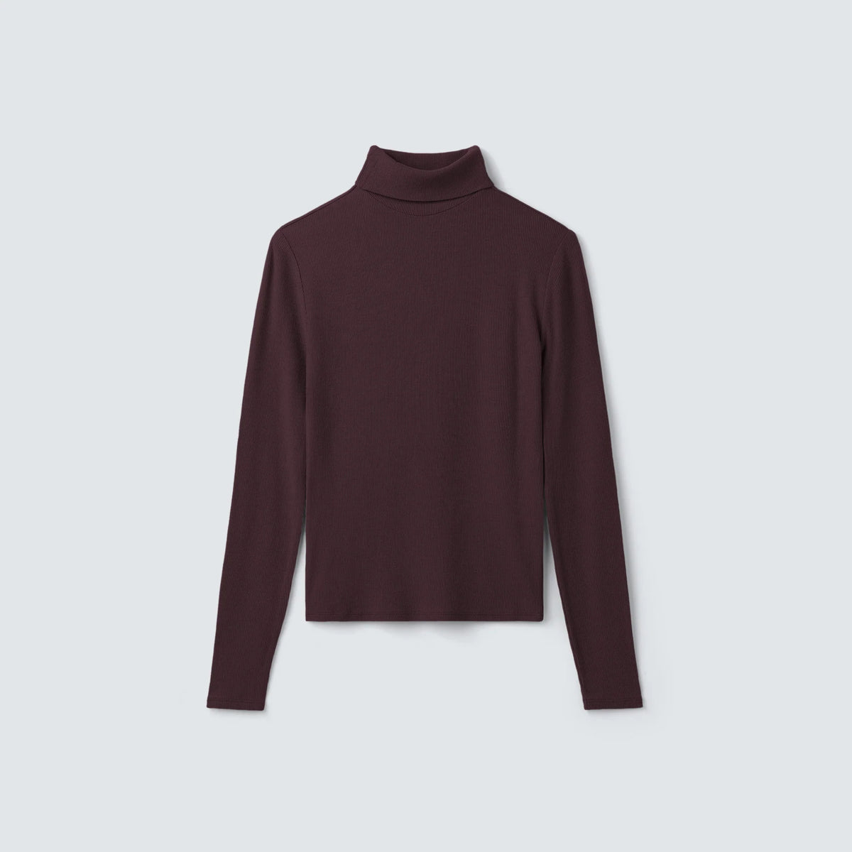 Women's Rib Turtle Neck Long Sleeve